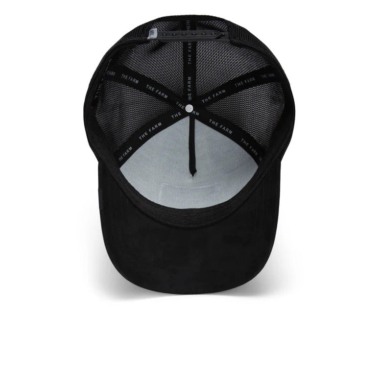 Goorin Bros Dead Skull Adjustable Suede Trucker Snapback Hat for Men & Women - Black - Perfect for Casual Wear, Street Style & Outdoor Adventures