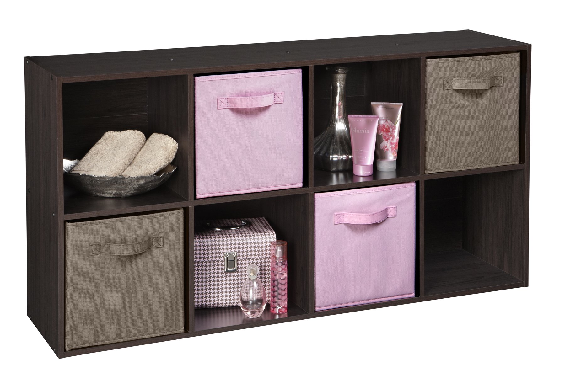 ClosetMaid 1468 Cubeicals Fabric Drawers 2-Pack - Pink Storage Bins for Closet Organization | Perfect for Kids Room, Nursery & Bedroom Storage Solutions