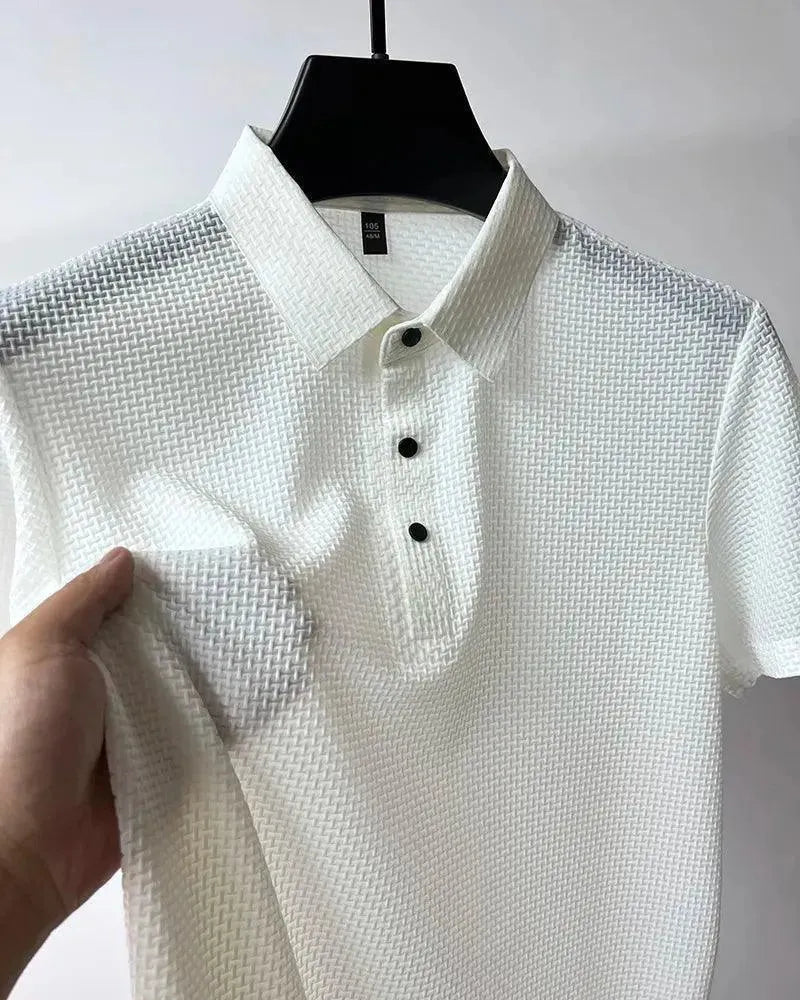 Men's Short Sleeve Polo Shirt - Breathable Cotton Casual Shirt for Golf, Work & Everyday Wear | Loop Up Brand