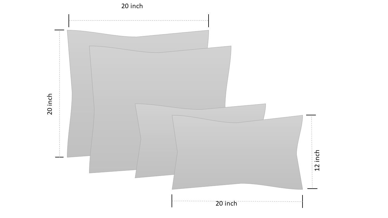 4-Piece Indoor/Outdoor Throw Pillow Set - 20