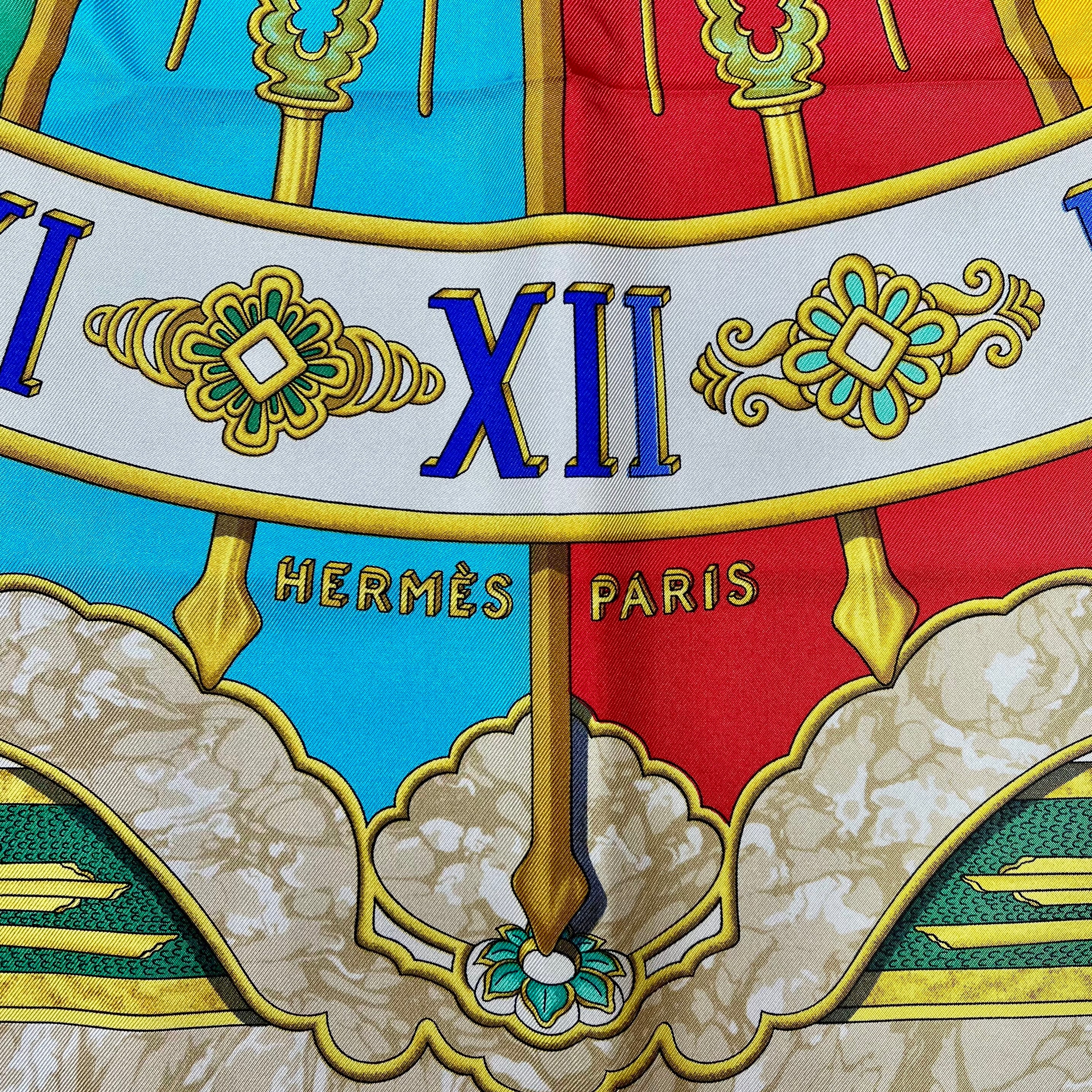 Hermes Carpe Diem Silk Scarf - Luxury Women's Fashion Accessory for Summer, Beach & Travel | Perfect for Gifts, Weddings & Special Occasions