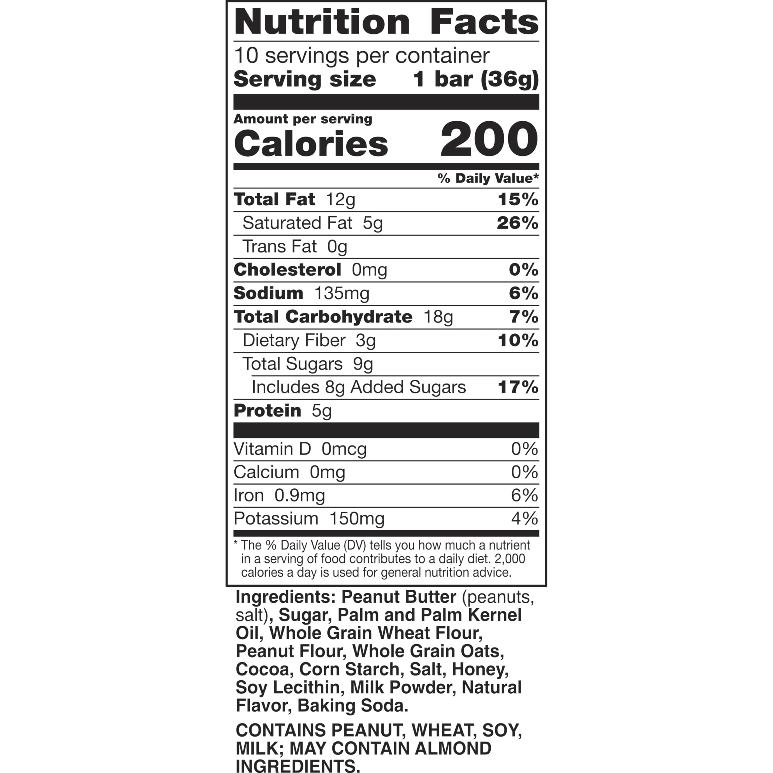 Nature Valley Peanut Butter Chocolate Wafer Bars - 10 Pack (13 OZ) | Crunchy Snack Bars for Hiking, Office & School Lunch | Gluten Free Granola Bars for Kids & Adults