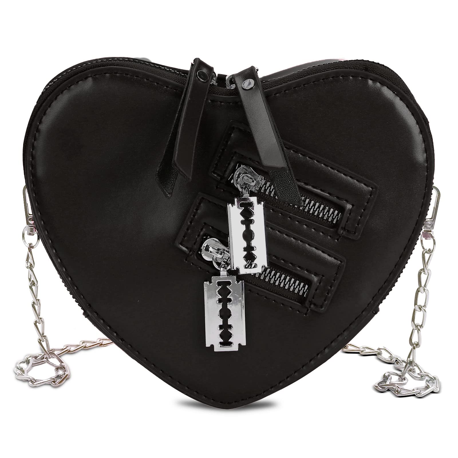Fozehlad Women's Cute Heart Shaped Shoulder Bag - PU Leather Crossbody Purse & Small Coin Wallet for Girls | Perfect for Date Night, Valentine's Gift & Everyday Use