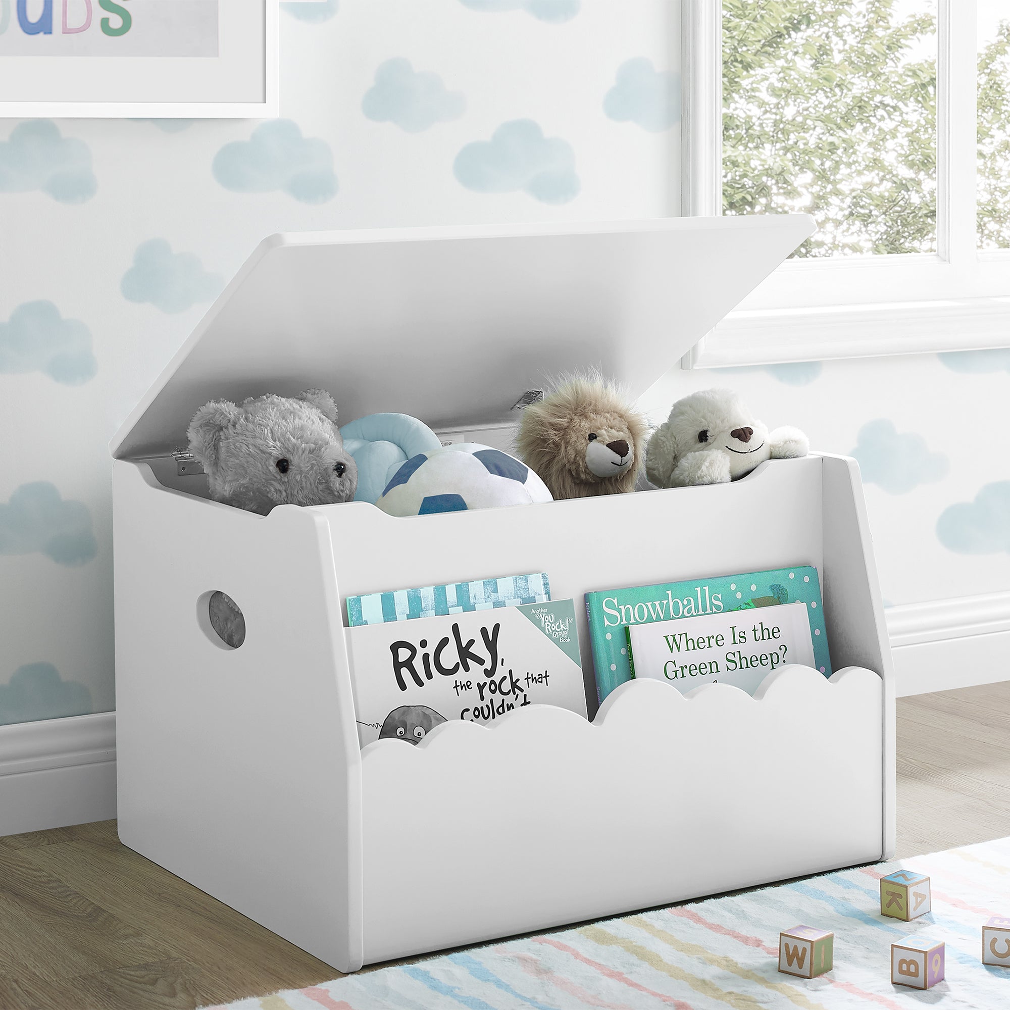 Cloud Toy Box - Soft & Durable Storage Organizer for Kids' Toys - Perfect for Playrooms, Bedrooms & Daycare Centers