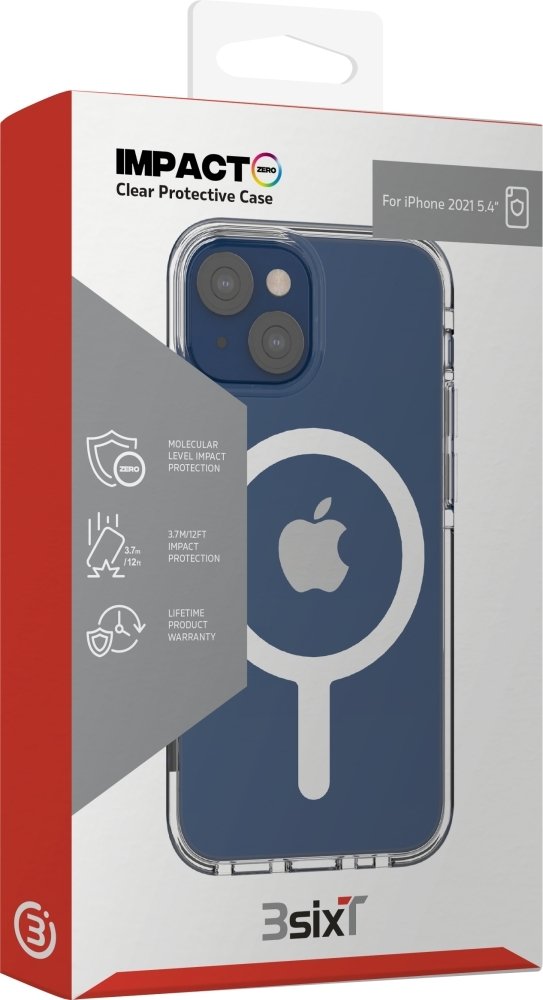 Impact Zero Clear Protective Case for iPhone 13 mini - Slim Scratch-Resistant Cover with Military-Grade Drop Protection | Perfect for Everyday Use, Travel & Outdoor Activities