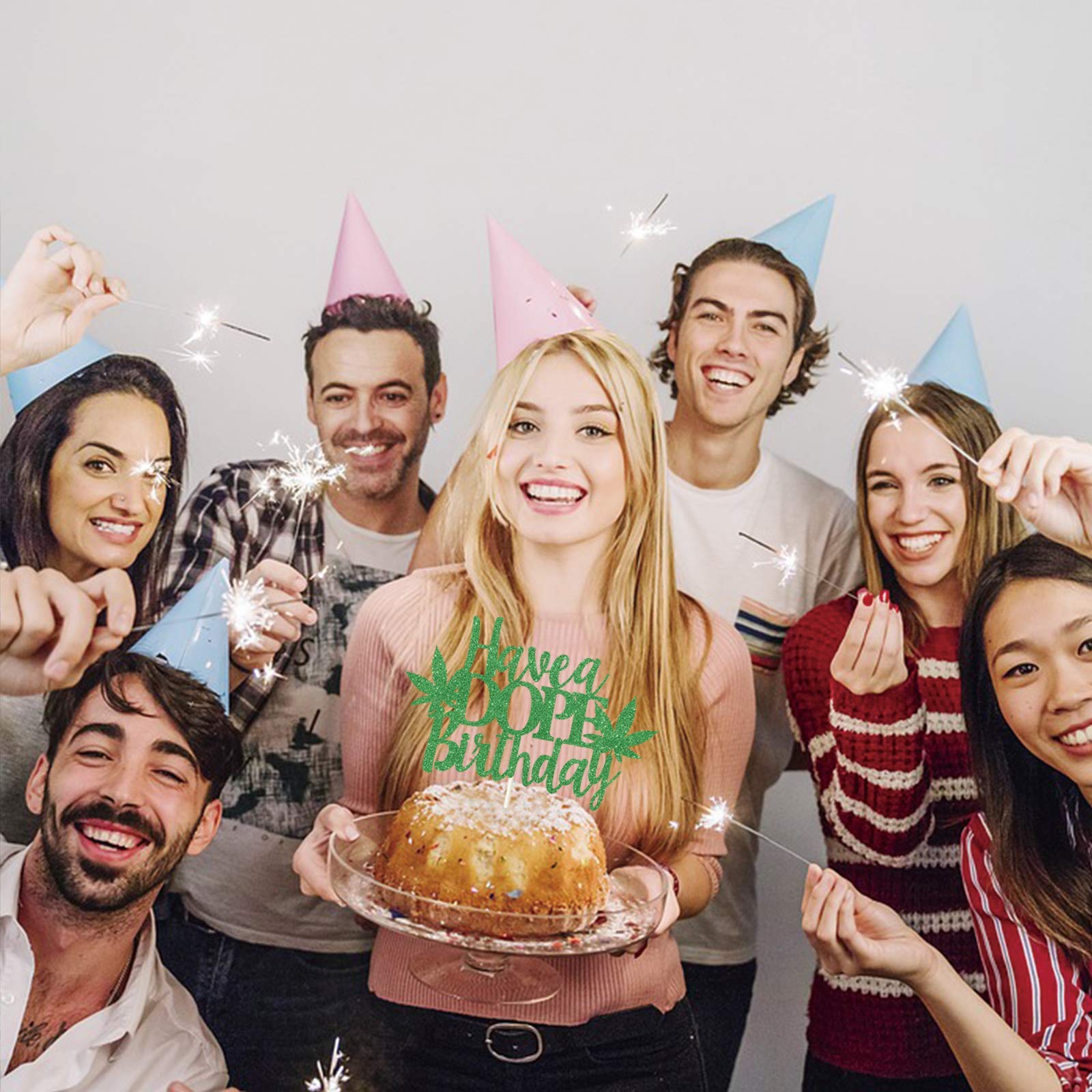 420 Birthday Cake Topper - Marijuana Themed Party Decoration for Stoner Celebrations | Perfect for Cannabis Enthusiast Parties & Bachelorette Events