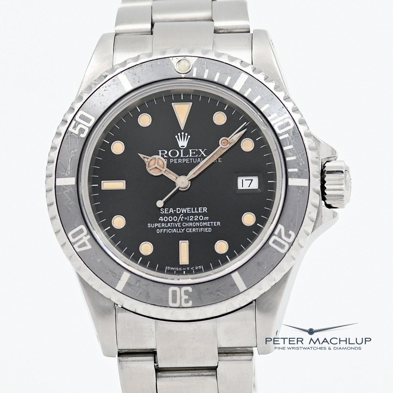 Original Rolex Sea-Dweller 4000 Men's Luxury Dive Watch - Ref. 16600, 1991 Vintage Model - Perfect for Deep Sea Diving & Professional Use