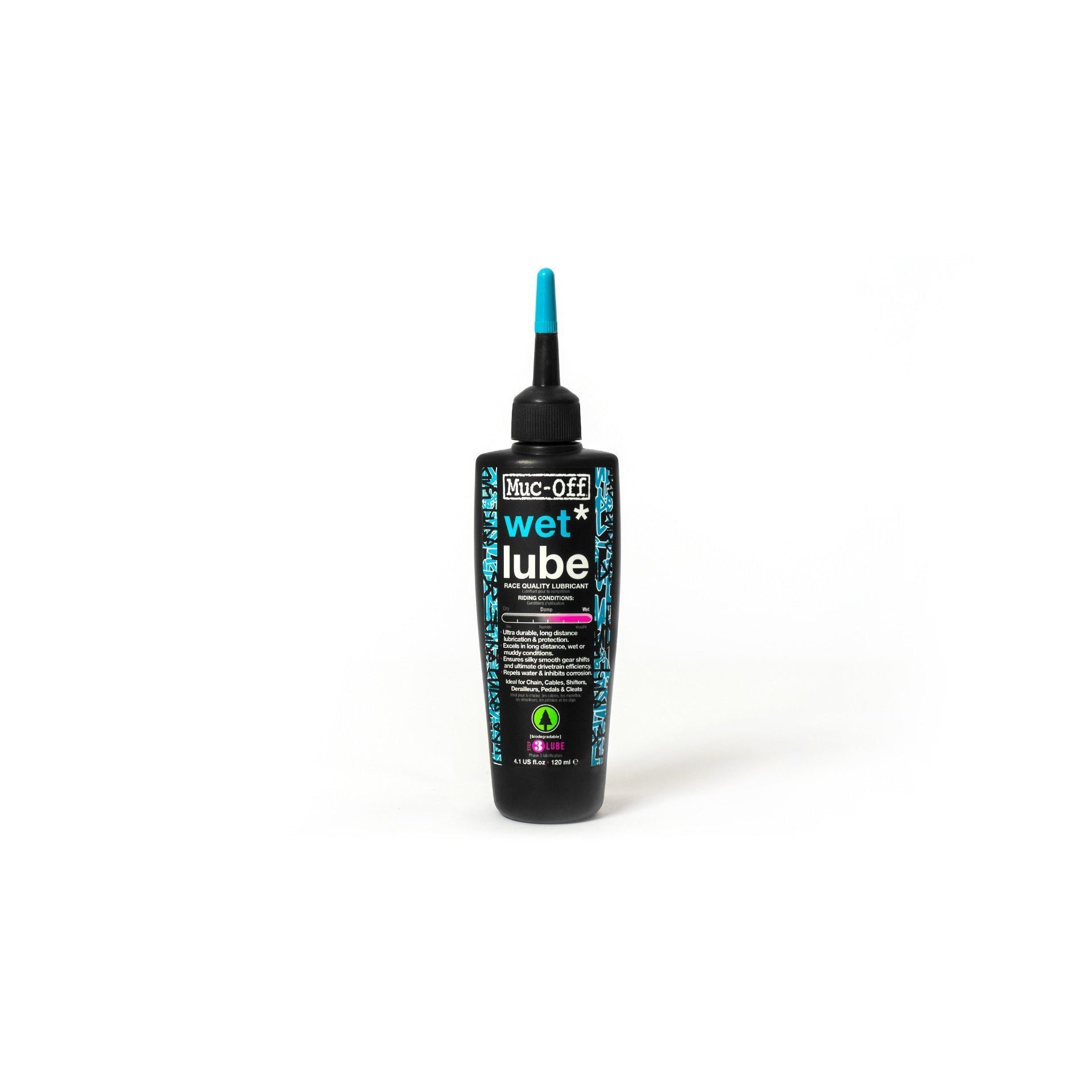 Muc Off Wet Chain Lubricant - High-Performance Bicycle Chain Lube for All Weather Conditions - Ideal for Road Bikes, Mountain Bikes & Commuting in Rain or Mud