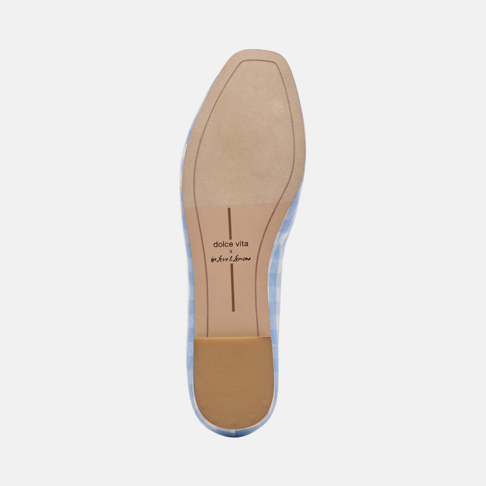 BEATE Women's Ballet Flats - White & Blue Gingham Pattern Comfortable Slip-On Shoes for Casual Wear, Office & Travel
