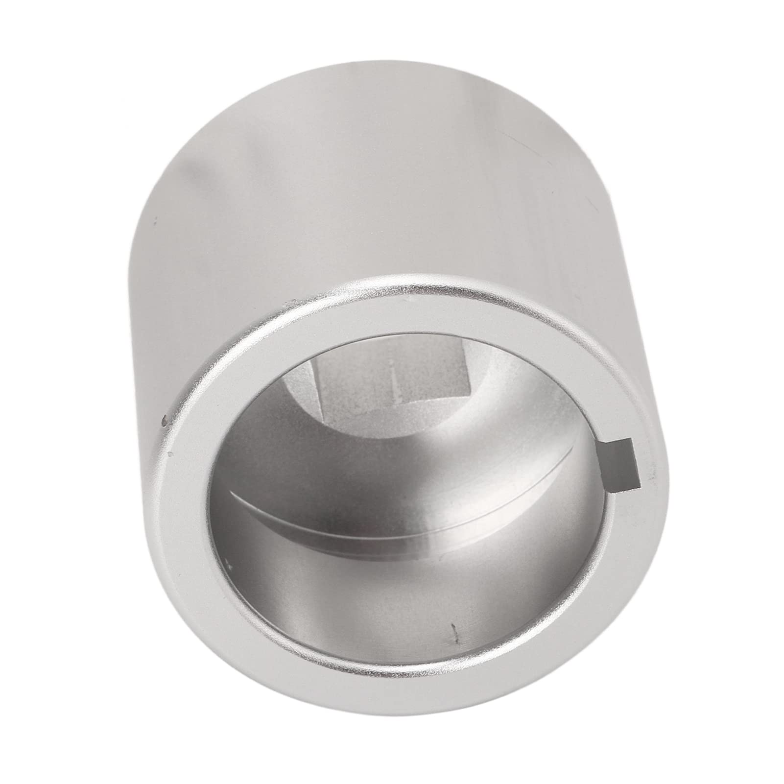 High-Performance Crankshaft Turning Socket Tool - Silver Aluminum Alloy Crank Key Socket for SBC Small Block 5.7L 305 350 400 V8 Engines - Perfect for Engine Repair & Maintenance in Automotive Workshops
