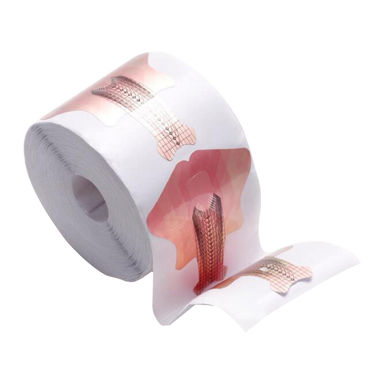 Perfk Thick Nail Extension Forms - 300pcs Durable Acrylic Nail Guide Stickers for Beginners | Waterproof & Portable DIY Nail Art Supplies | Perfect for Home Salon, Professional Use & Nail Practice