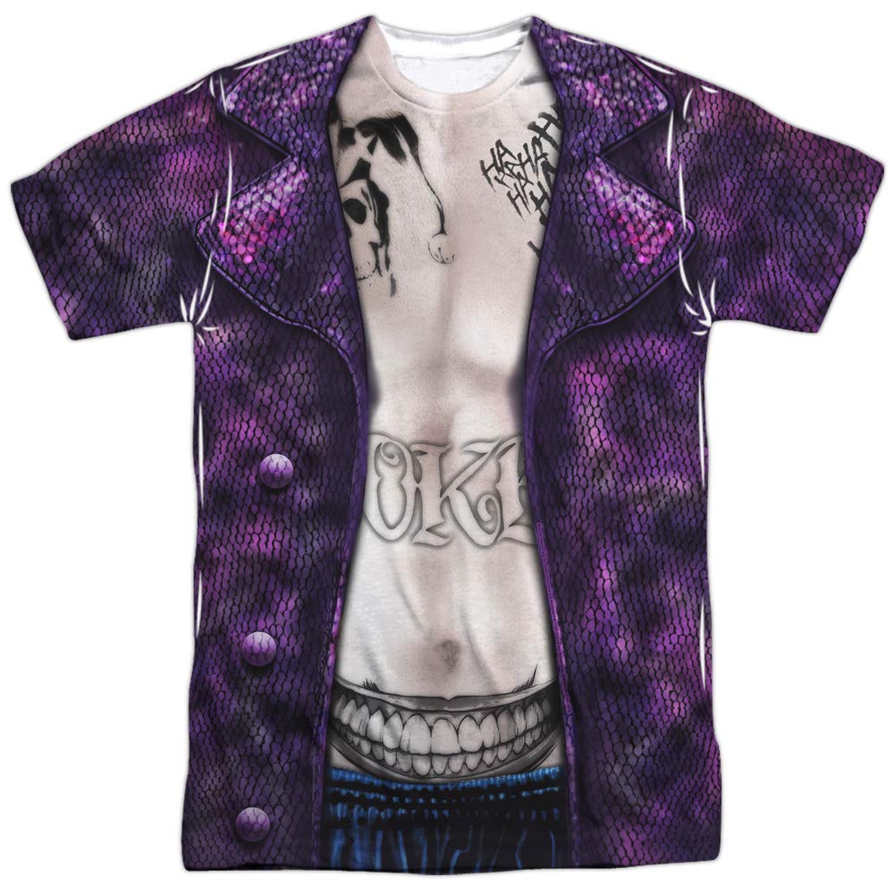 Joker Costume Men's Sublimation Shirt - Halloween Cosplay, Comic Con Outfit, Movie Character Costume for Parties & Themed Events