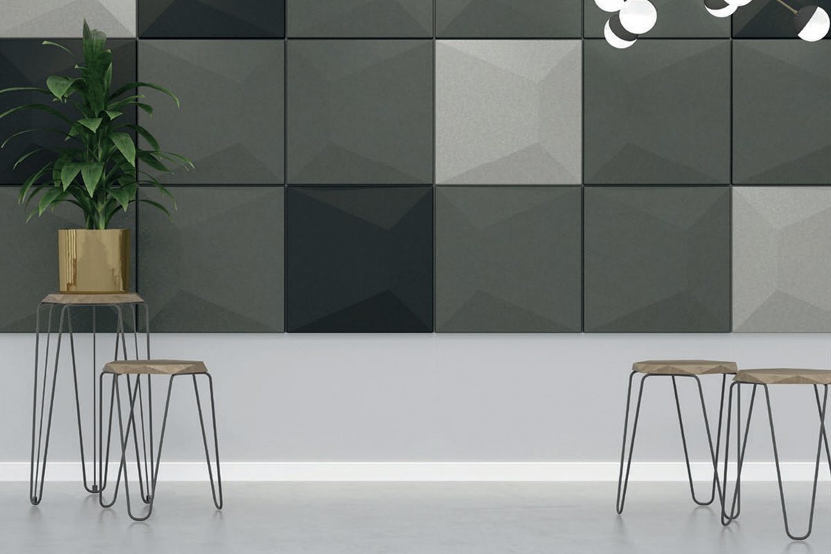 Vision SANA Acoustic 3D Tiles [300 Series] - Premium Soundproof Wall Panels for Home Theater, Office & Studio - Noise Reduction & Stylish Decor