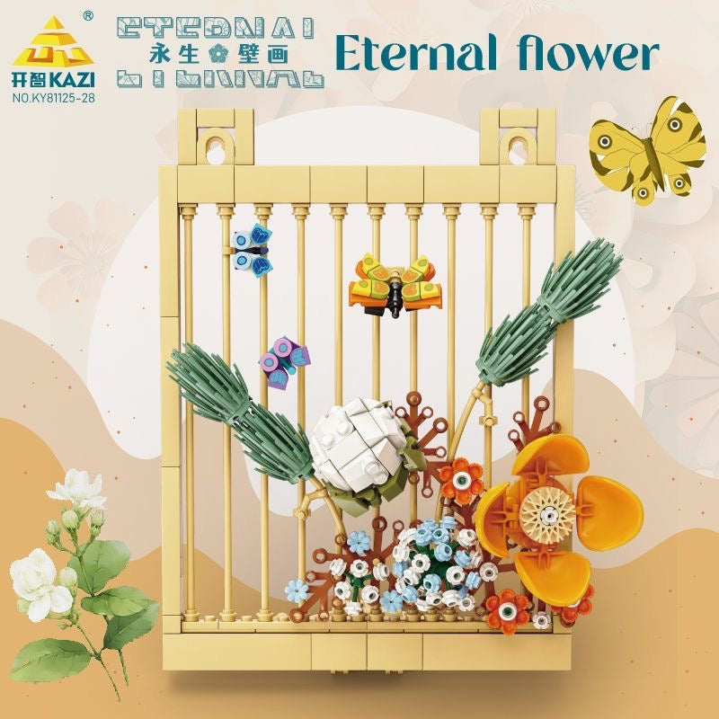 KAZI Flower Mural Wall Decal - Large Removable Vinyl Wall Stickers for Home Decor, Nursery, Bedroom, Living Room | Perfect for DIY Wall Art & Interior Design