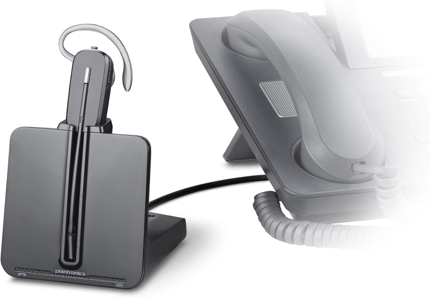 Plantronics CS540 Wireless Headset with Noise Cancelling - Convertible Over-Ear or On-Ear Design for Office, Call Center & Remote Work