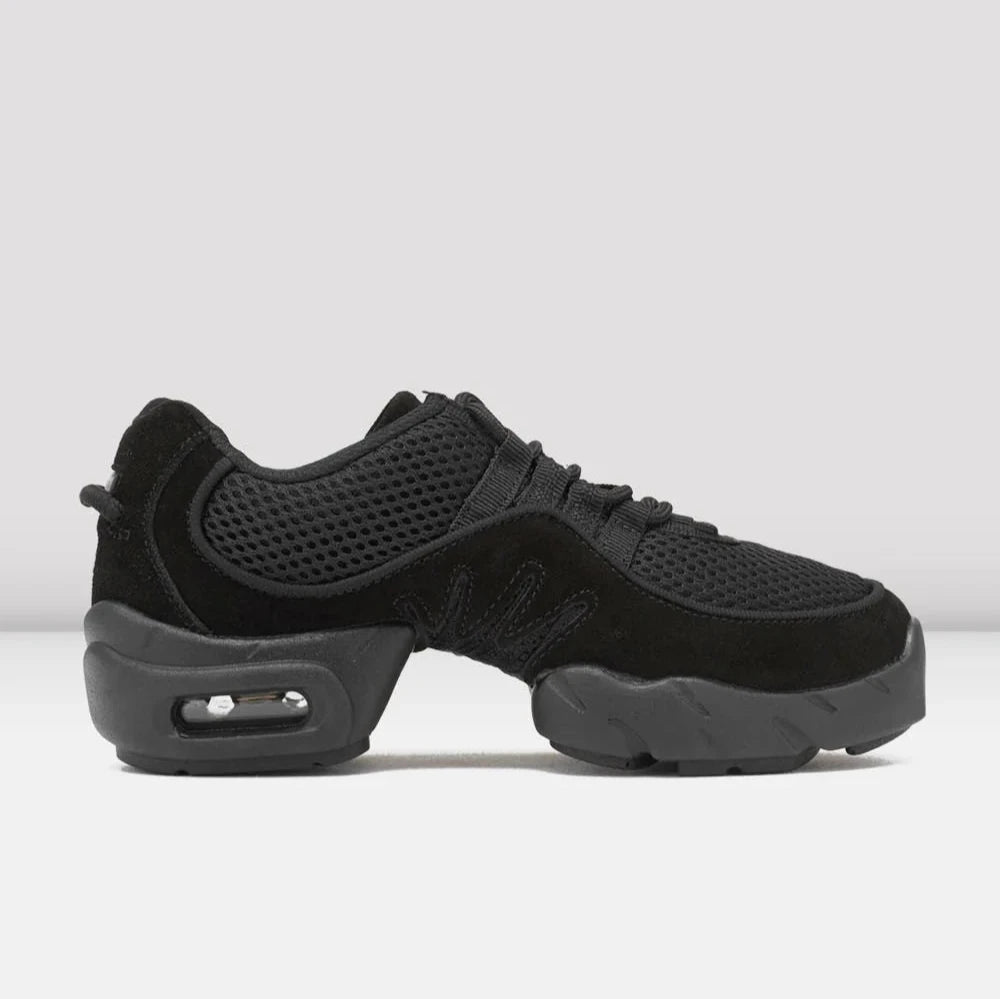Bloch Black Women's Split Sole Dance Sneakers - Lightweight & Flexible for Ballet, Jazz, and Contemporary Dance Practice
