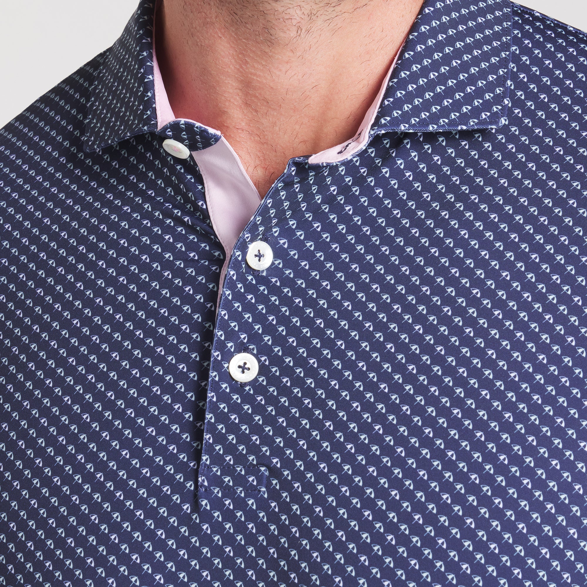 Micro Umbrella Golf Polo Shirt for Men - Lightweight & Waterproof - Perfect for Golf, Outdoor Sports & Travel