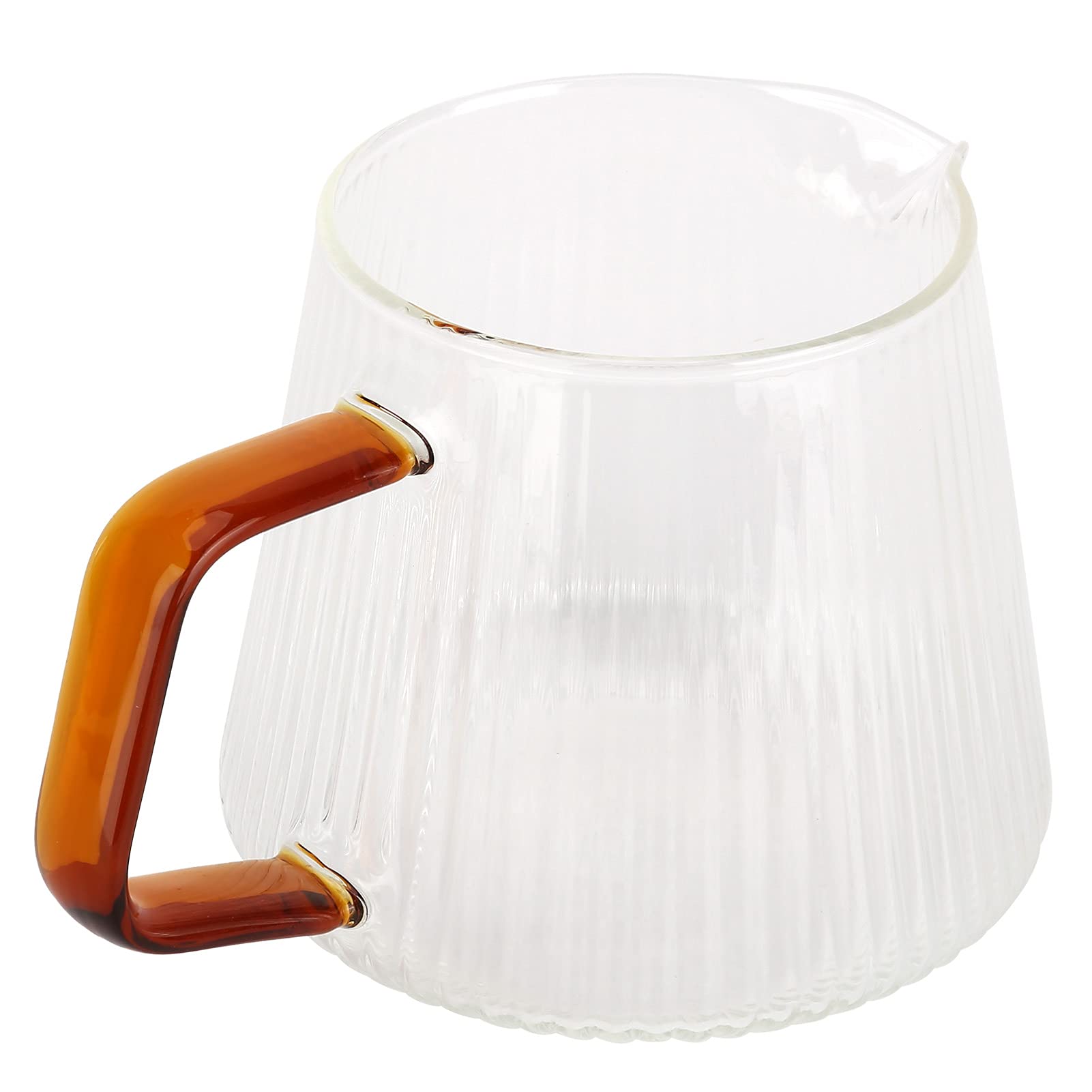 Heat-Resistant Glass Coffee Mug with Handle - 350ML for Home & Cafe Use