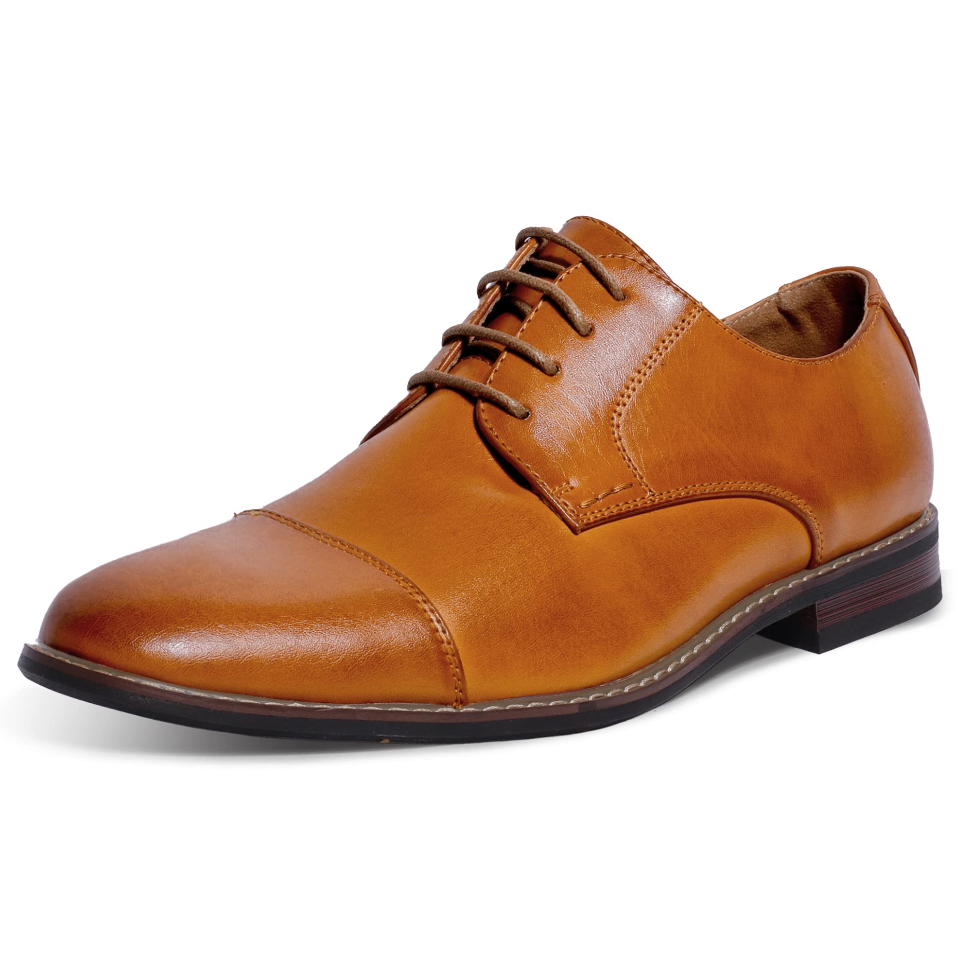 Premium Men's Dress Shoes | Formal Cap Toe Oxford Business Shoes for Men | Comfortable & Stylish | Perfect for Weddings, Office Work & Special Occasions