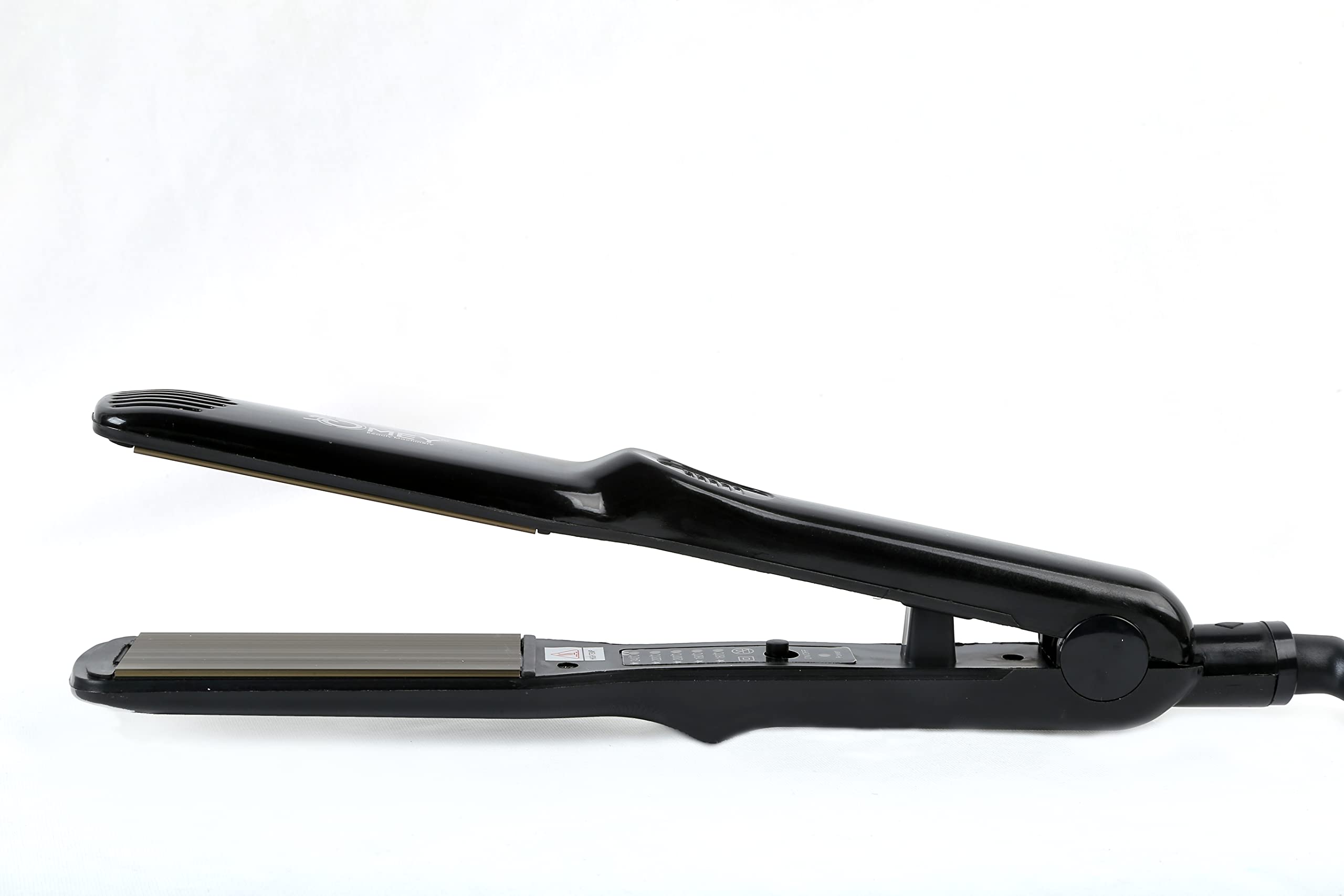 OMEY Professional Ceramic Hair Straightener - 35mm Flat Iron for Smooth, Shiny Hair - Black Styling Tool for Women (Perfect for Home Use, Travel & Salon Styling)