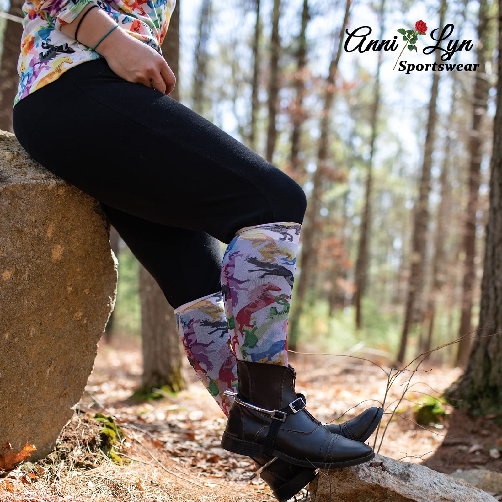 Anni Lyn Women's Boot Socks - Comfortable & Warm Winter Socks for Hiking, Snow Boots & Outdoor Activities - One Size Fits Most