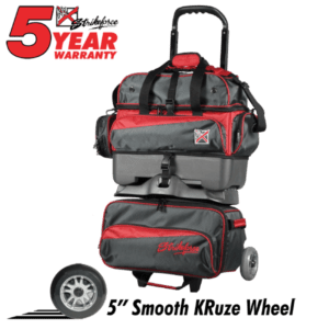 KR Strikeforce Konvoy 4 Ball Roller Bowling Bag - Red Smoke Color for Professional & League Bowlers - Perfect for Tournaments, Practice & Team Events