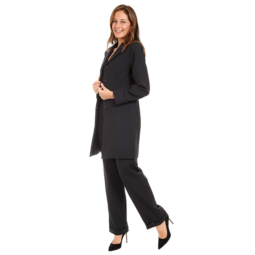 Donatella Women's 2-Piece Jacket and Pant Suit Set - Stylish Office Wear & Business Casual Outfit for Professional Women