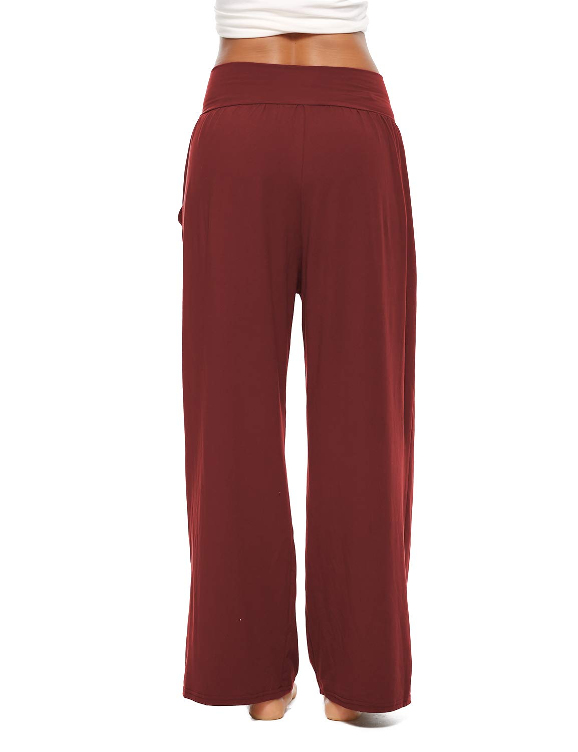ZJCT Women's High Waisted Yoga Sweatpants - Soft Loose Fit Wide Leg Lounge Joggers with Pockets for Workout, Running & Home Comfort