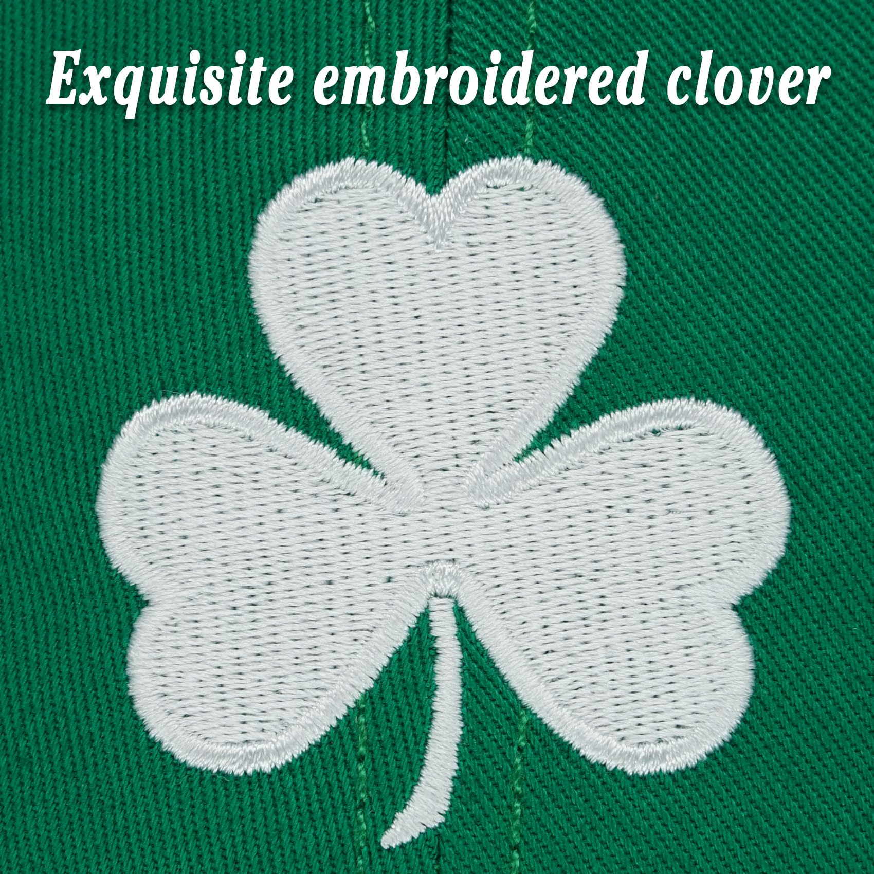 St. Patrick's Day Green Irish Baseball Cap for Men & Women - Shamrock Party Hat for St. Paddy's Day Celebrations, Parades & Irish Festivals