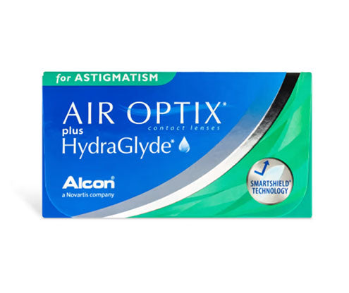AIR OPTIX® plus HydraGlyde® Contact Lenses for Astigmatism - 6 Pack (Monthly Disposable) | Comfortable, Moisture-Rich Vision Correction for Active Lifestyles & All-Day Wear