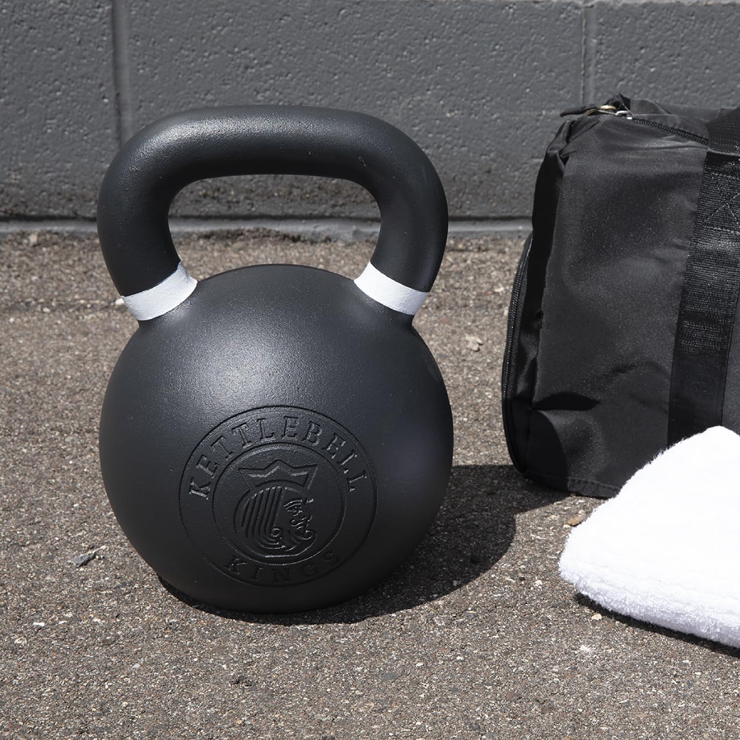 Kettlebell Kings Powder Coated Kettlebell Weights 5-90 LB - Premium Gym Equipment for Strength Training | Durable Coating for Enhanced Grip & Rust Resistance | Ideal for Home Workouts, CrossFit & Functional Fitness Training (Men & Women)