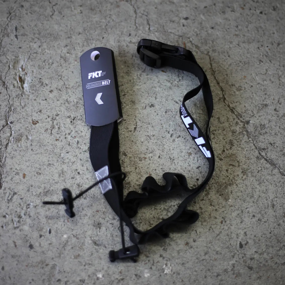 FKT Race Number Belt - Adjustable Running Bib Holder for Marathon, Triathlon & Trail Races - Lightweight & Secure for Comfortable Performance