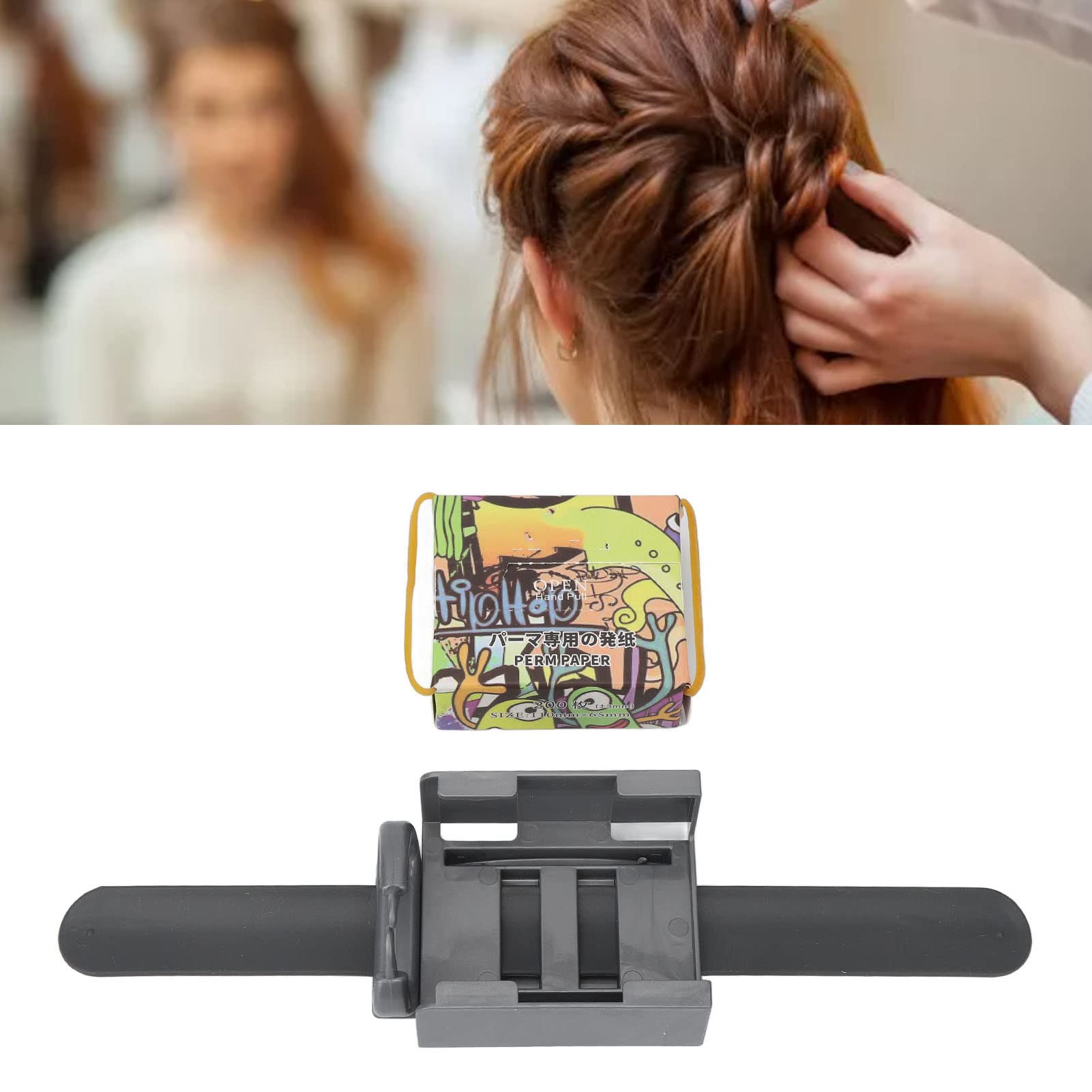 Professional Silicone Wrist Perm Paper Holder - Portable Hair Styling Tool for Salon & Home Use - Perfect for Curly Hair Perms & Styling