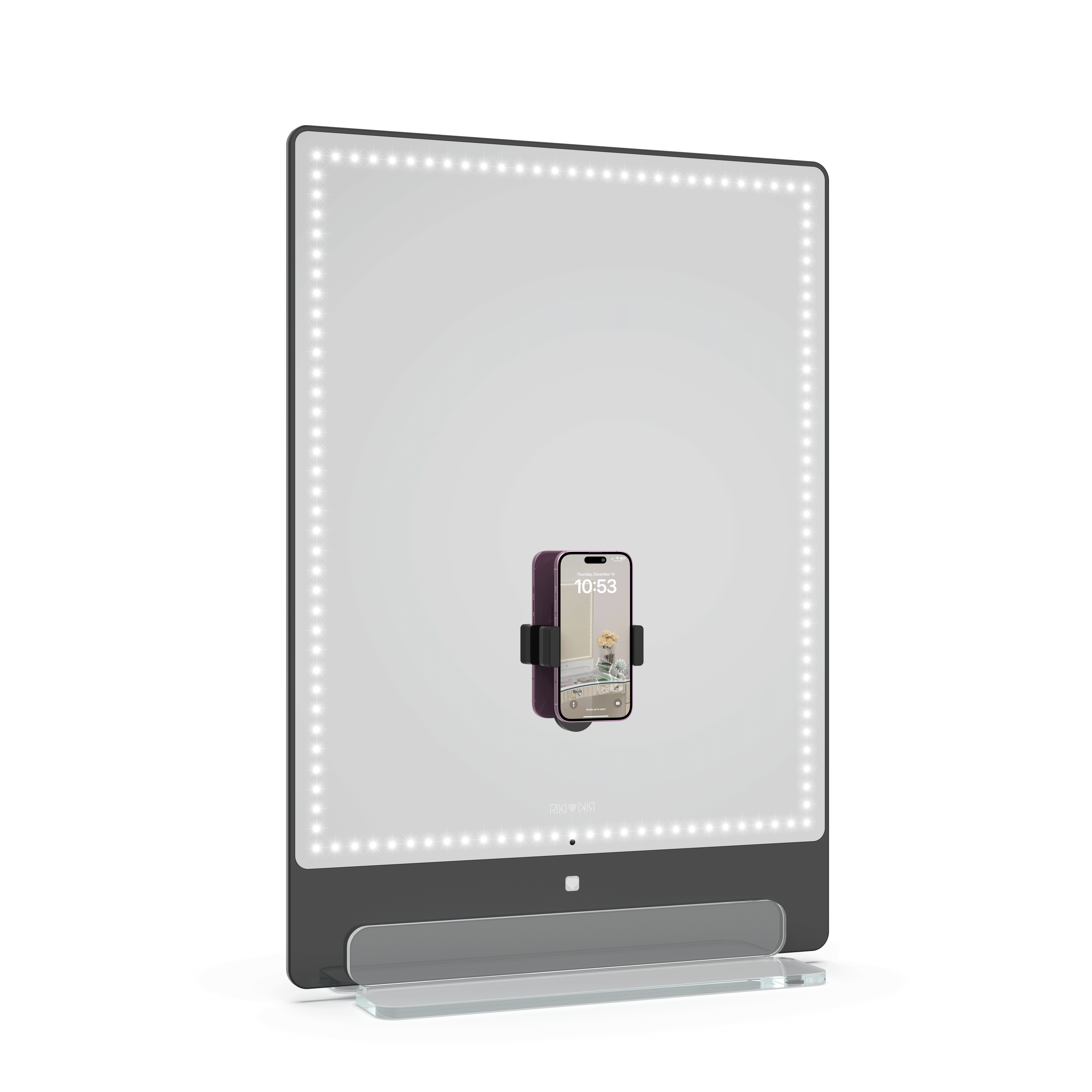 Riki Tall Vanity Mirror with Super Powerful Daylight LEDs - Perfect for Makeup, Skincare & Grooming at Home or Salon