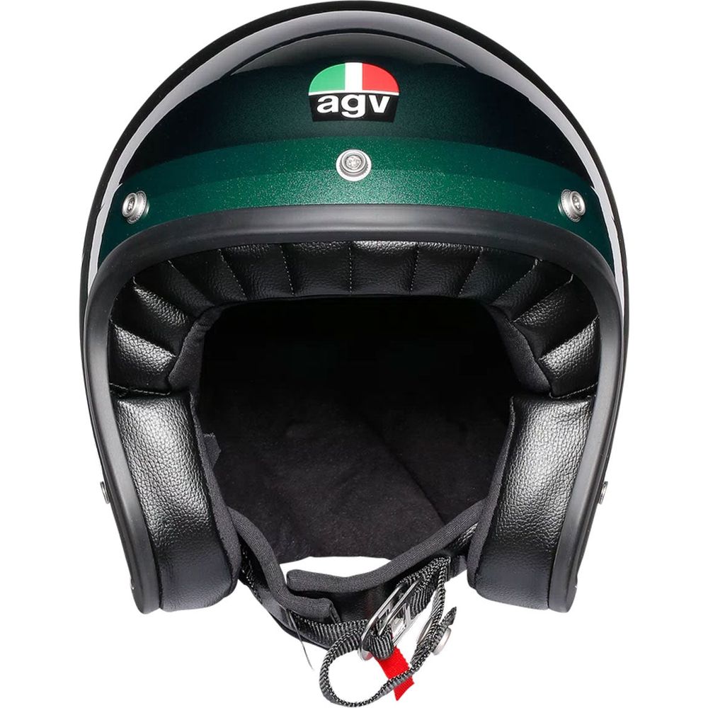 AGV X70 Trofeo Green Full Face Motorcycle Helmet - DOT & ECE Certified - Lightweight Carbon Fiber - High Visibility for Racing & Street Riding