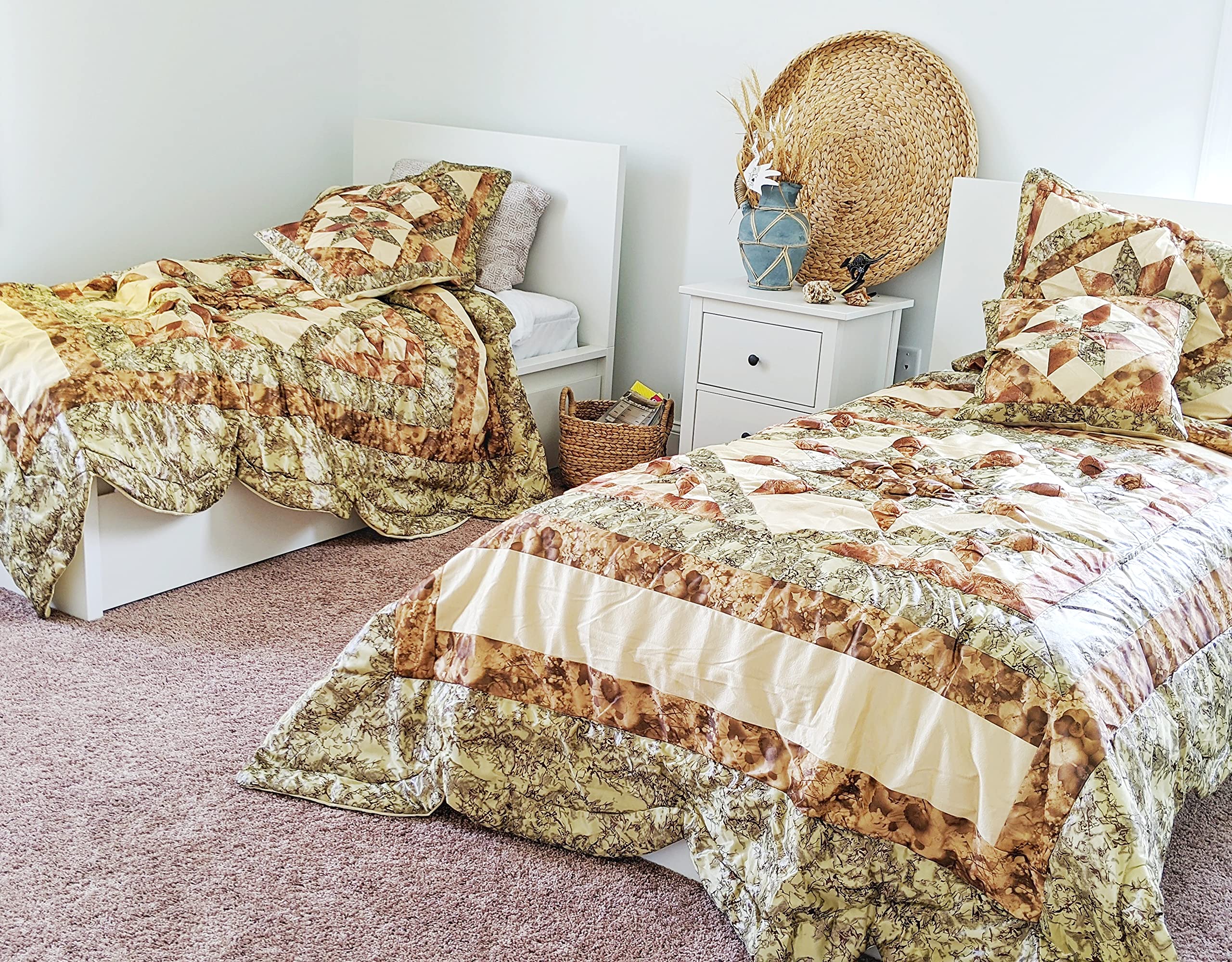 Tache Home Fashion BM6182-S Patchwork Comforter Set, Twin Size, Jungle Dreams Design - Perfect for Kids' Bedrooms, Guest Rooms & Cozy Dorm Decor