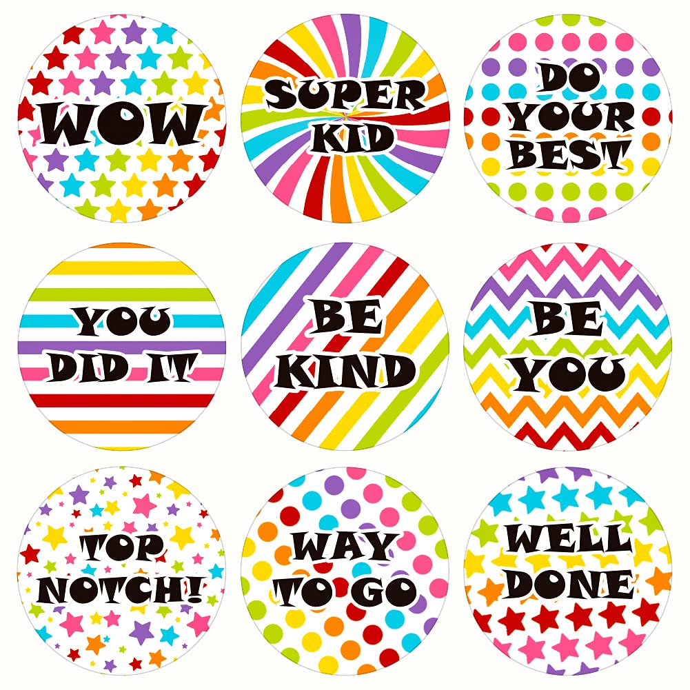 SICOHOME Teacher Reward Stickers - 23 Sheets for Classroom & Kids Motivation
