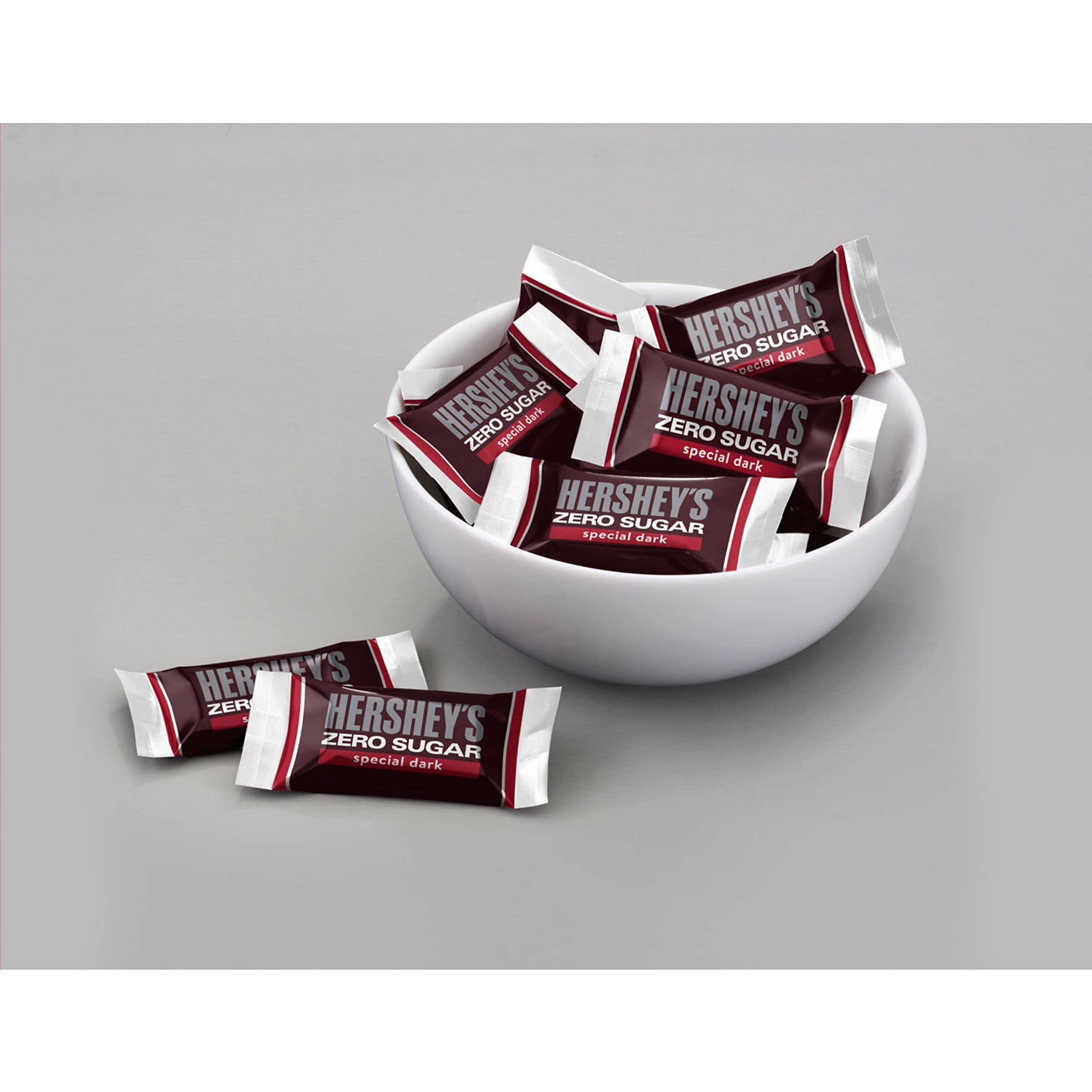 HERSHEY'S SPECIAL DARK Zero Sugar Chocolate Candy Bag, 3 oz - Keto Friendly Dark Chocolate Snacks for Diabetics, Low Carb Treats for Weight Loss & Healthy Lifestyle