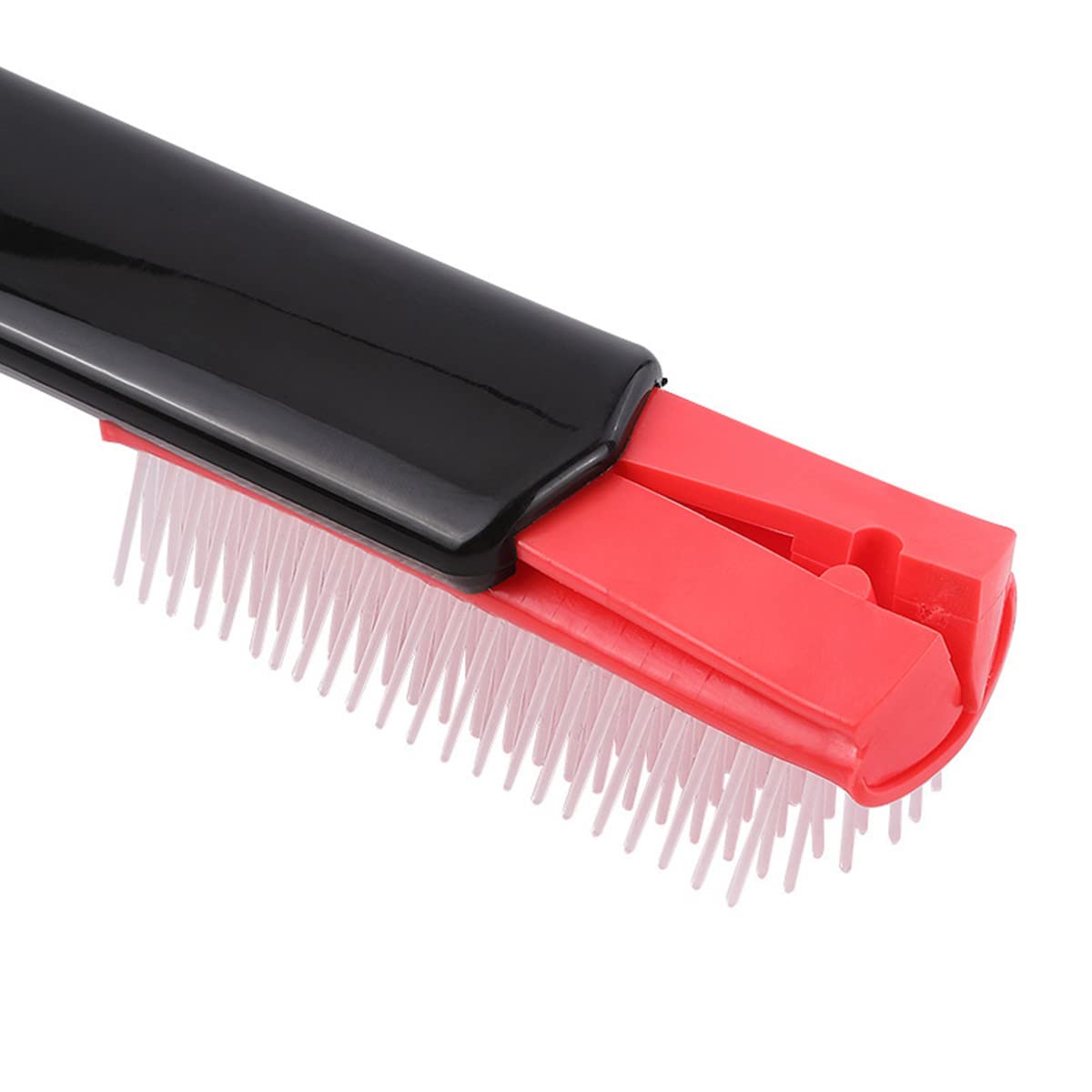 2 Pack 9-Row Nylon Hair Brushes with Cushion Bristles - Professional Massage Styling Brush for Salon & Home Use - Perfect for Detangling, Smoothing & Volumizing Hair