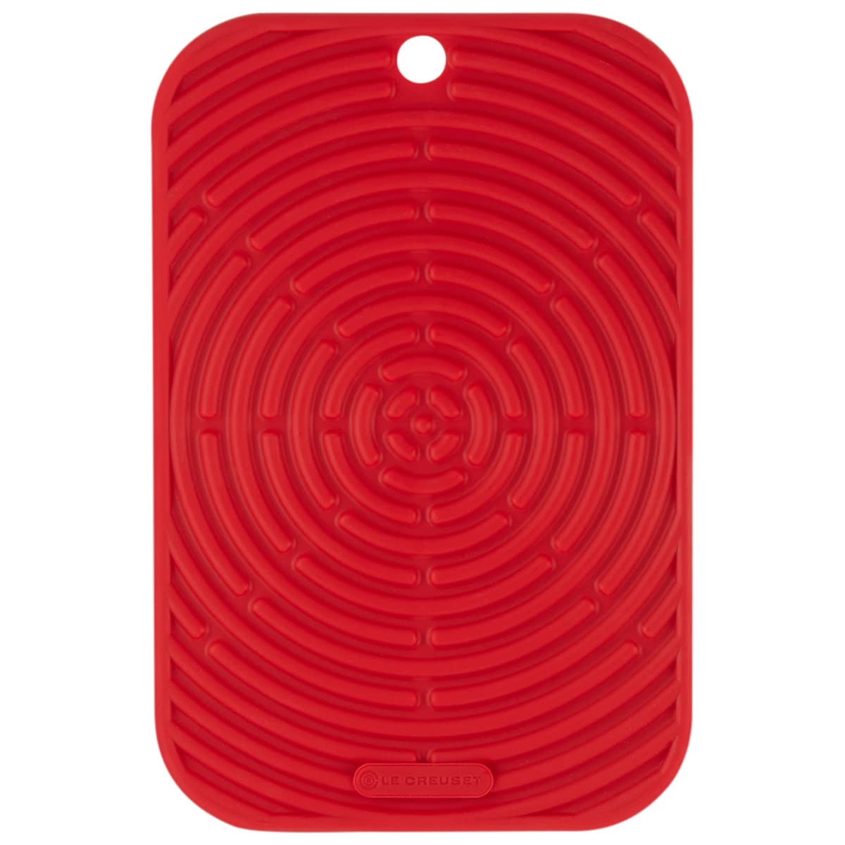 Le Creuset Silicone Rectangular Cool Tool - Heat-Resistant Kitchen Utensil for Baking, Cooking & Serving (Cherry Red) | Perfect for Hot Pans, Grilling & Food Prep