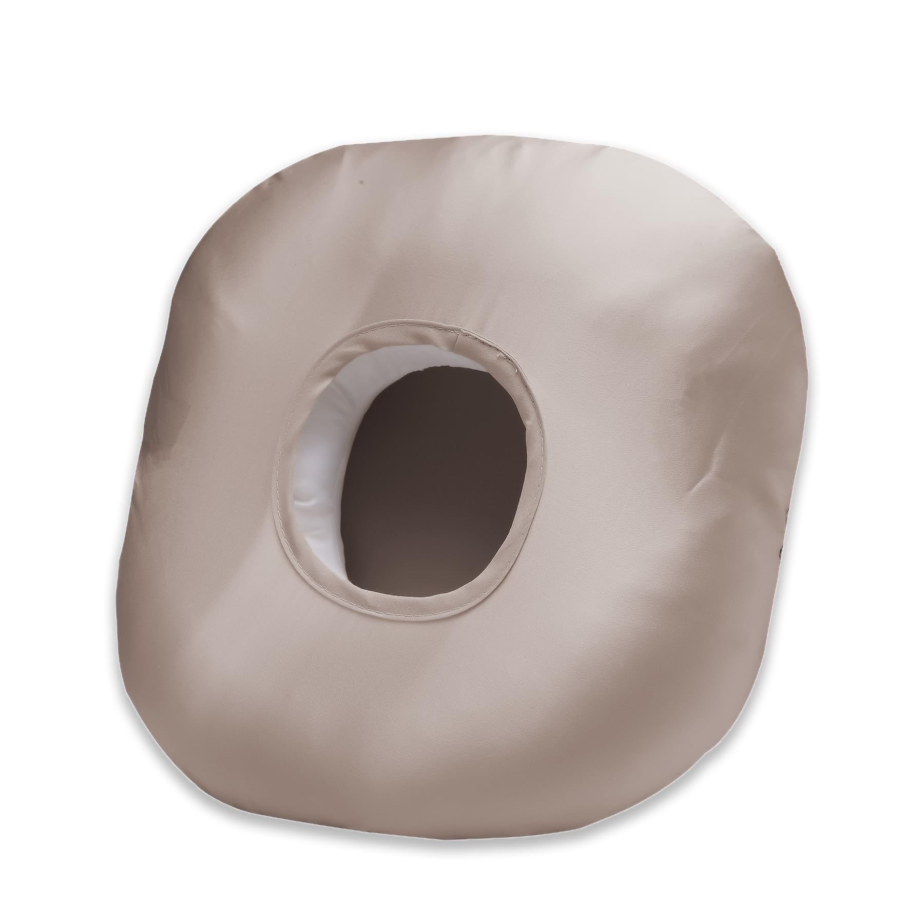 **Ear Piercing Pillow for Side Sleepers – Donut Pillow with Ear Hole & Silky Pillowcase – Relief for CNH, Ear Pain, Inflammation & Pressure Sores – Ear Guard Pillow (Cream White) – Perfect for Post-Piercing Care & Comfortable Sleep**