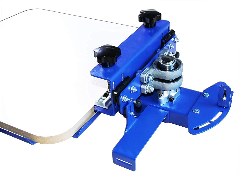 INTBUYING Manual Silk Screen Printing Press - T-Shirt Printing Machine with Rotating Screen & Hinge Clamp for DIY Apparel, Fabric, and Custom Merchandise (Ideal for Small Businesses, Crafters & Home Use)