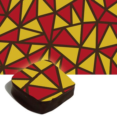 Premium Gold & Red Tropical Fruit Edible Transfer Sheets for Cake Decorating - Perfect for Birthday, Wedding, and Party Desserts