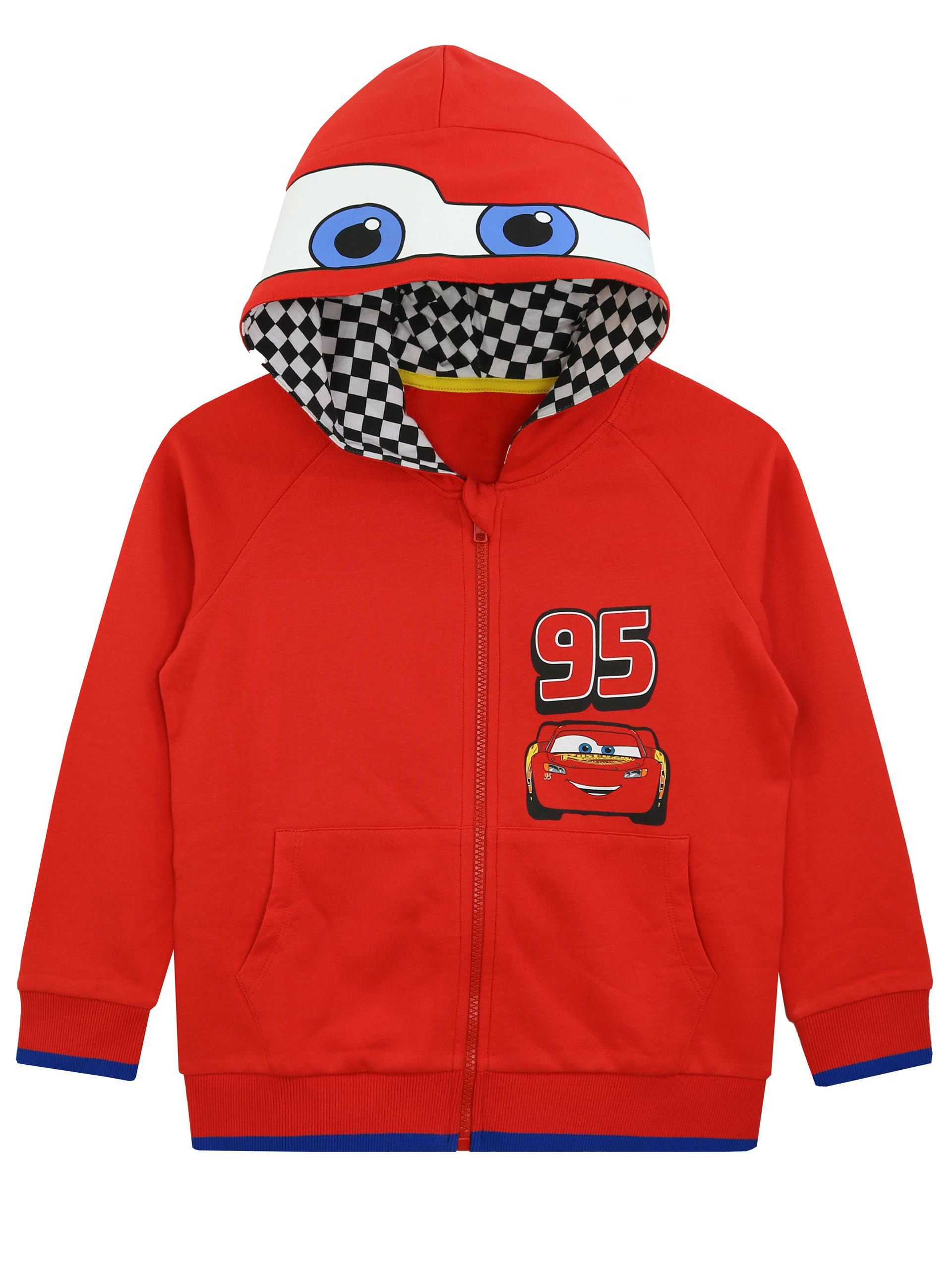 Disney Cars Lightning McQueen Kids Hoodie - Boys & Girls Pullover Sweatshirt (Sizes 2T-8) - Perfect for Playdates, School & Family Outings