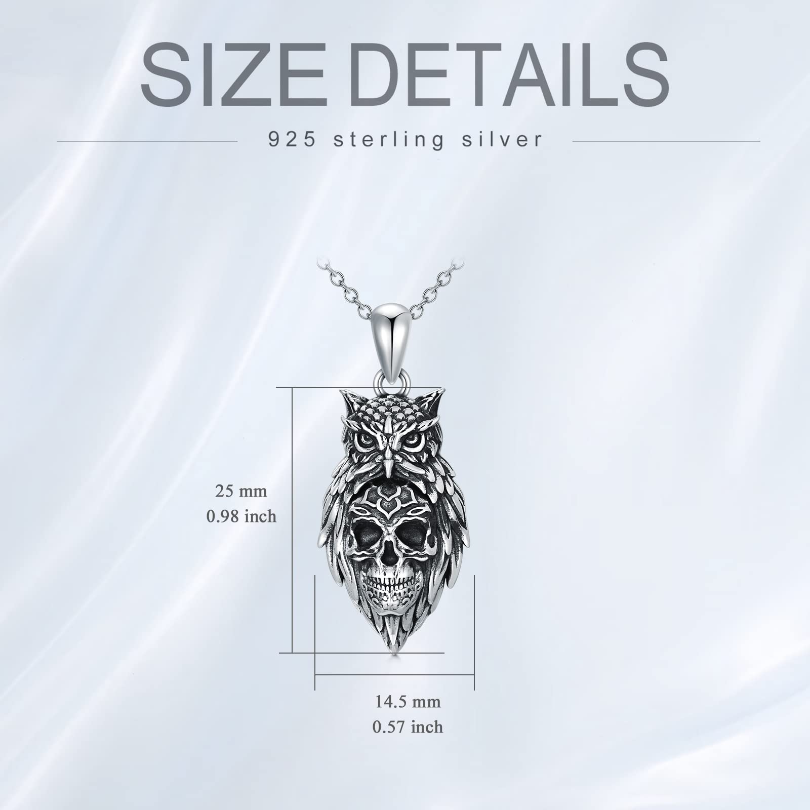 925 Sterling Silver Animal Pendant Necklace - Owl, Highland Cow, Squirrel, Fox, Otter, Bunny & Dog Charms | Unique Jewelry Gifts for Women & Men | Perfect for Birthday, Christmas & Everyday Wear