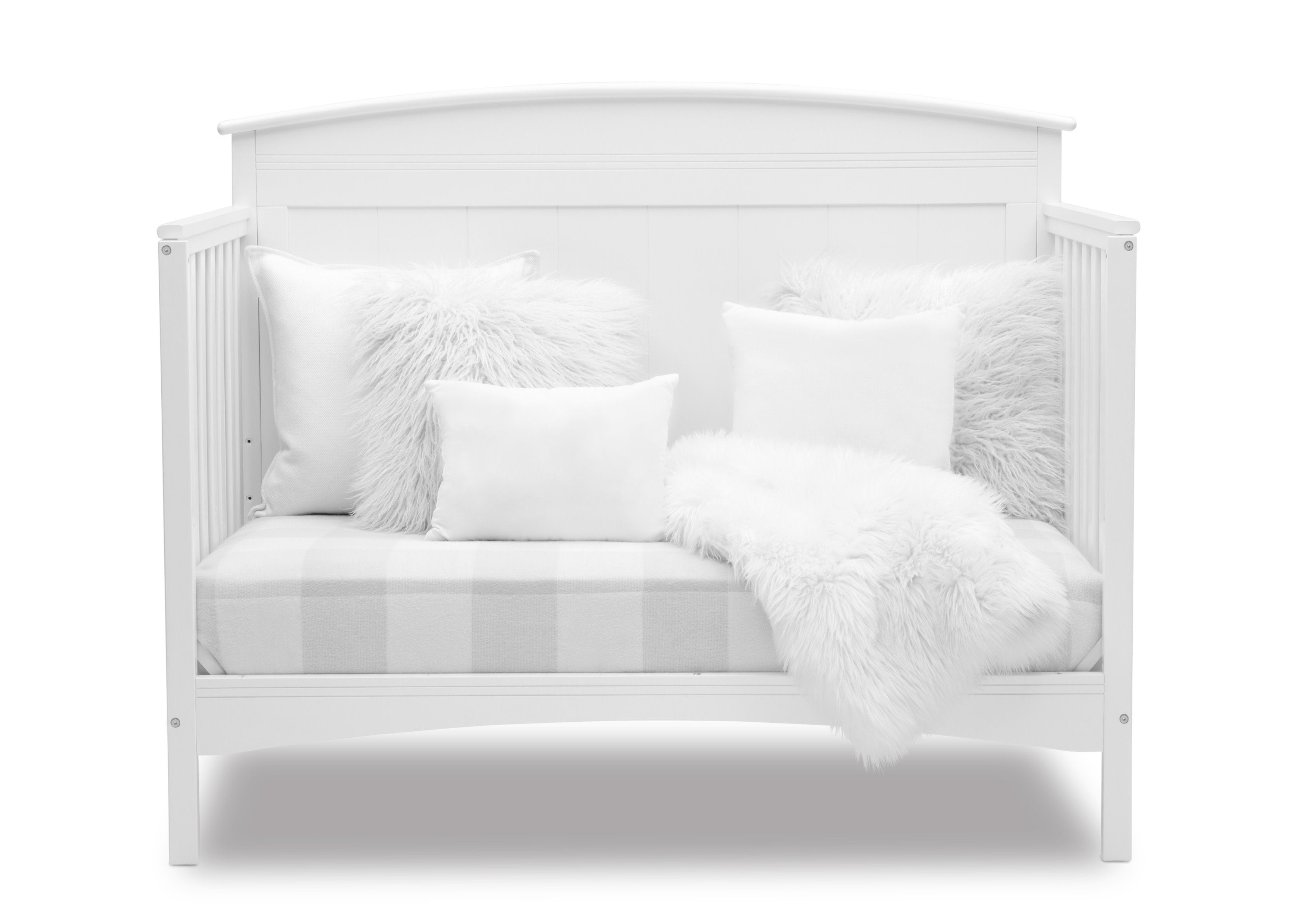 Archer 4-in-1 Convertible Baby Crib - Toddler Bed, Daybed & Full-Size Bed - Safe & Stylish Nursery Furniture for Newborns to Teens - Perfect for Bedrooms, Daycare & Guest Rooms