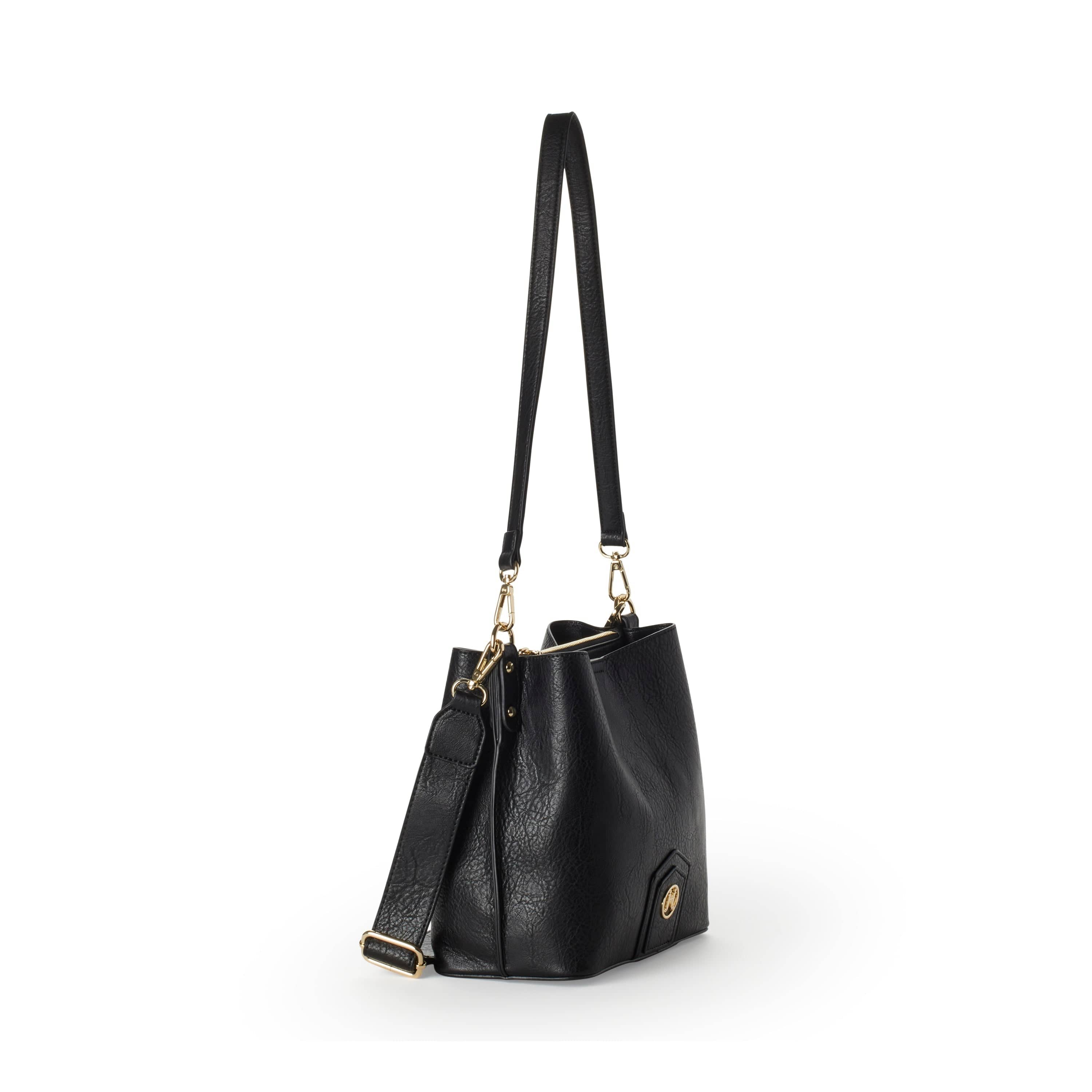 Naomi Vegan Leather Bucket Crossbody Bag for Women - Stylish & Lightweight Shoulder Purse in Multiple Colors | Perfect for Work, Travel & Everyday Use