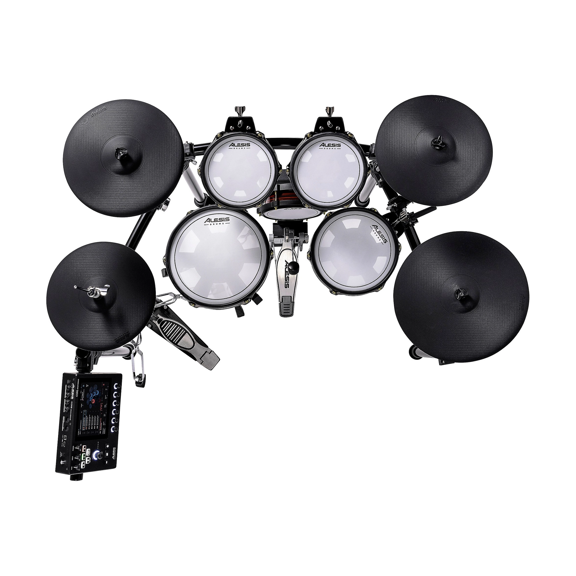 Alesis Strata Core 8-Piece Electronic Drum Kit with Mesh Pads & USB MIDI – Perfect for Home Studio, Practice, and Live Performances