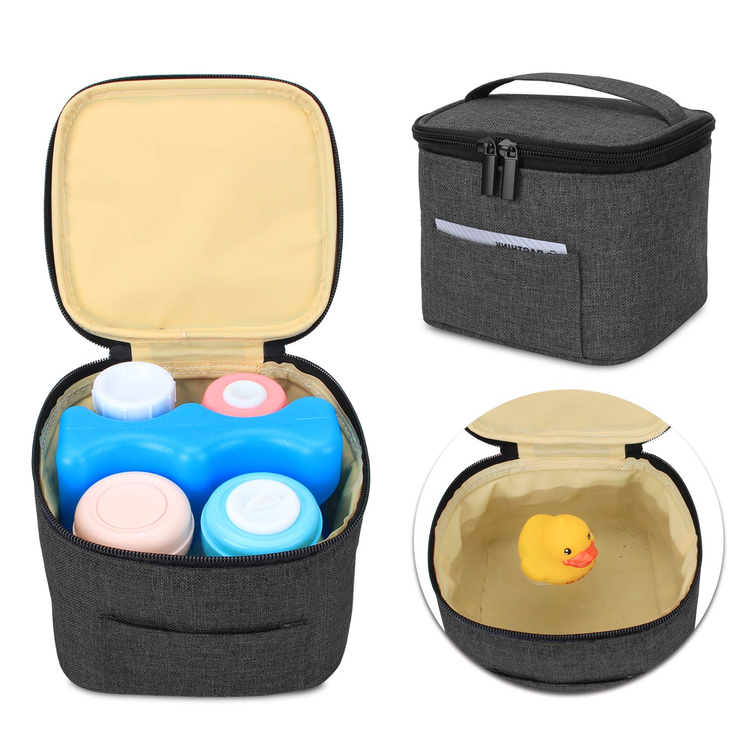Luxja Leakproof Breastmilk Cooler Bag for 4 or 5 Ounce Bottles, Portable Insulated Milk Storage for Moms, Perfect for Travel, Work, and Daycare