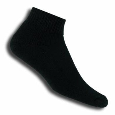 Thorlo TMX Mini Crew Unisex Socks - Black - Cushioned Athletic Socks for Running, Hiking & Everyday Comfort